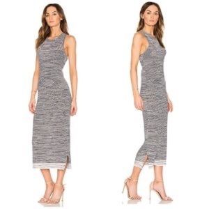 Theory Intrella Space Dye Linen Racerback Dress